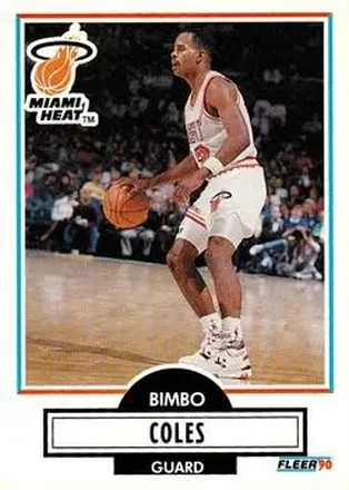 1990-91 Fleer Update #U-48 - Bimbo Coles - Miami Heat