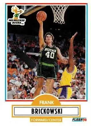 1990-91 Fleer Update #U-52 - Frank Brickowski - Milwaukee Bucks