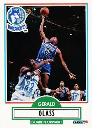 1990-91 Fleer Update #U-56 - Gerald Glass - Minnesota Timberwolves 1990-91 Fleer Update #U-56 - Gerald Glass - Minnesota Timberwolves
