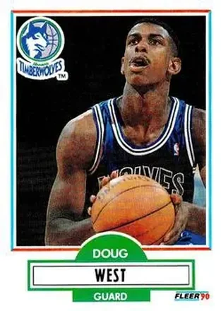 1990-91 Fleer Update #U-58 - Doug West - Minnesota Timberwolves 1990-91 Fleer Update #U-58 - Doug West - Minnesota Timberwolves