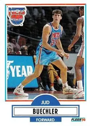 1990-91 Fleer Update #U-59 - Jud Buechler - New Jersey Nets 1990-91 Fleer Update #U-59 - Jud Buechler - New Jersey Nets