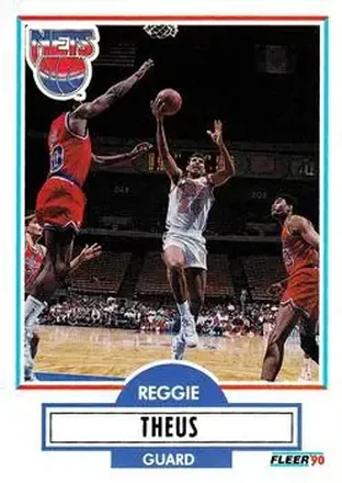 1990-91 Fleer Update #U-62 - Reggie Theus - New Jersey Nets