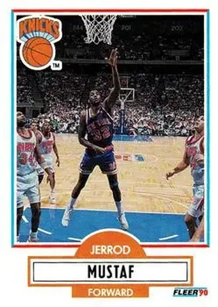 1990-91 Fleer Update #U-64 - Jerrod Mustaf - New York Knicks