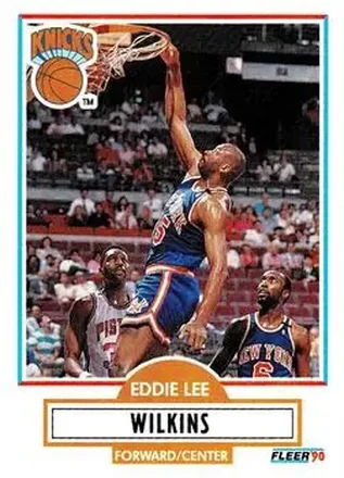 1990-91 Fleer Update #U-65 - Eddie Lee Wilkins - New York Knicks