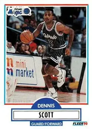 1990-91 Fleer Update #U-68 - Dennis Scott - Orlando Magic