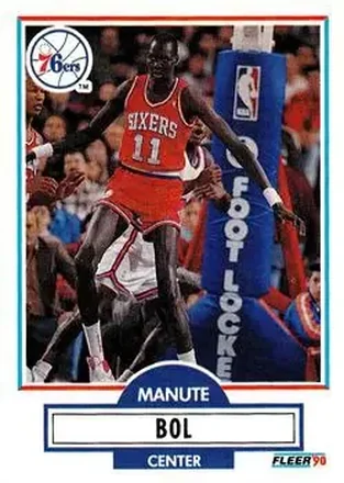 1990-91 Fleer Update #U-69 - Manute Bol - Philadelphia 76ers
