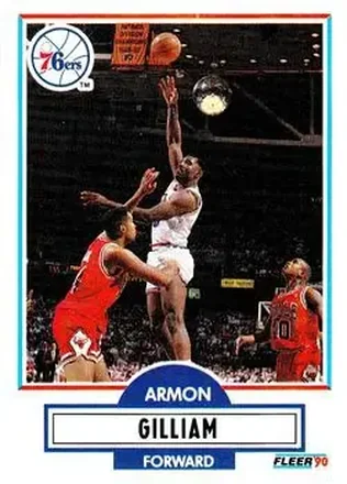 1990-91 Fleer Update #U-70 - Armon Gilliam - Philadelphia 76ers 1990-91 Fleer Update #U-70 - Armon Gilliam - Philadelphia 76ers