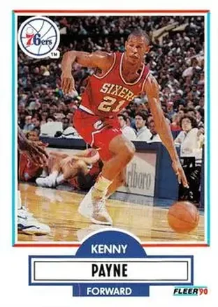 1990-91 Fleer Update #U-72 - Kenny Payne - Philadelphia 76ers