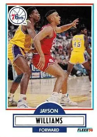 1990-91 Fleer Update #U-73 - Jayson Williams - Philadelphia 76ers