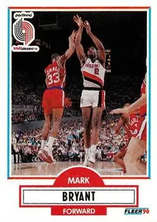 1990-91 Fleer Update #U-80 - Mark Bryant - Portland Trail Blazers 1990-91 Fleer Update #U-80 - Mark Bryant - Portland Trail Blazers