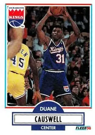 1990-91 Fleer Update #U-83 - Duane Causwell - Sacramento Kings