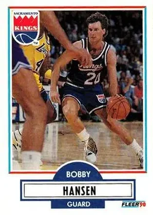 1990-91 Fleer Update #U-84 - Bobby Hansen - Sacramento Kings