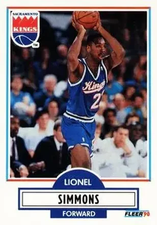 1990-91 Fleer Update #U-87 - Lionel Simmons - Sacramento Kings