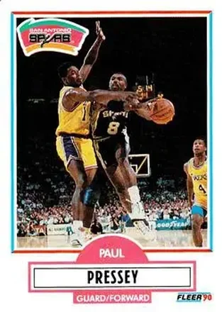 1990-91 Fleer Update #U-90 - Paul Pressey - San Antonio Spurs