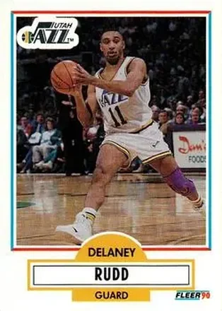 1990-91 Fleer Update #U-96 - Delaney Rudd - Utah Jazz