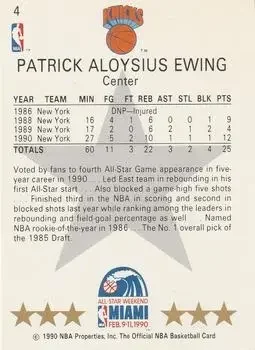 Back of Patrick Ewing