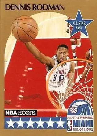 1990-91 Hoops #10 - Dennis Rodman - Detroit Pistons 1990-91 Hoops #10 - Dennis Rodman - Detroit Pistons