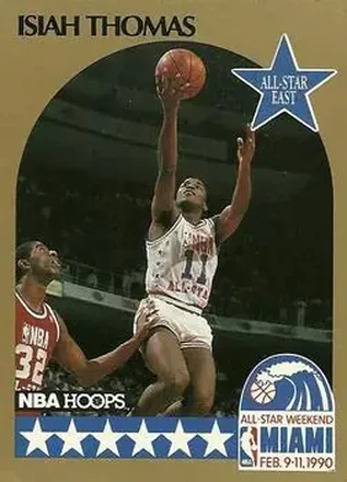 1990-91 Hoops #11 - Isiah Thomas - Detroit Pistons 1990-91 Hoops #11 - Isiah Thomas - Detroit Pistons