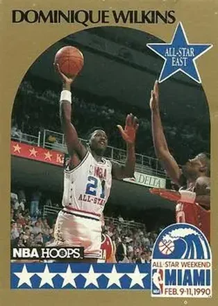 1990-91 Hoops #12 - Dominique Wilkins - Atlanta Hawks