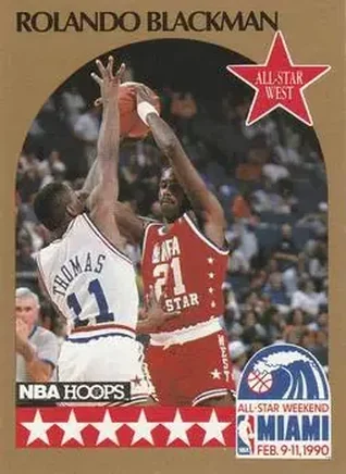 1990-91 Hoops #14 - Rolando Blackman - Dallas Mavericks