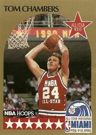1990-91 Hoops #15 - Tom Chambers - Phoenix Suns 1990-91 Hoops #15 - Tom Chambers - Phoenix Suns