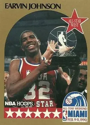 1990-91 Hoops #18 - Magic Johnson - Los Angeles Lakers