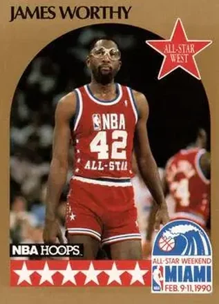 1990-91 Hoops #26 - James Worthy - Los Angeles Lakers