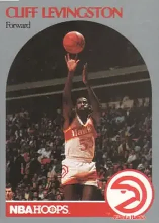 1990-91 Hoops #29 - Cliff Levingston - Atlanta Hawks