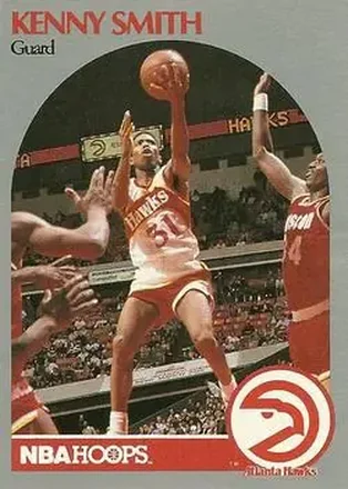 1990-91 Hoops #33 - Kenny Smith - Atlanta Hawks