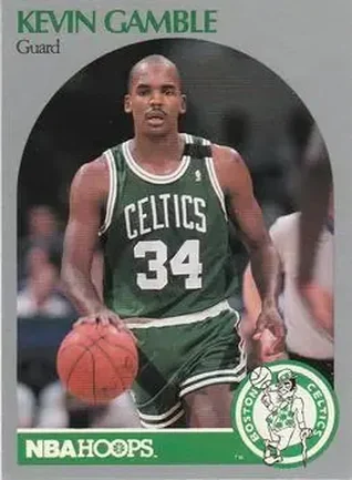 1990-91 Hoops #40 - Kevin Gamble - Boston Celtics 1990-91 Hoops #40 - Kevin Gamble - Boston Celtics