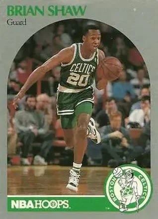 1990-91 Hoops #48 - Brian Shaw - Boston Celtics