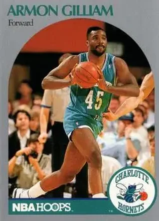 1990-91 Hoops #54 - Armon Gilliam - Charlotte Hornets 1990-91 Hoops #54 - Armon Gilliam - Charlotte Hornets