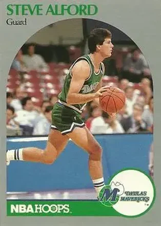 1990-91 Hoops #81 - Steve Alford - Dallas Mavericks