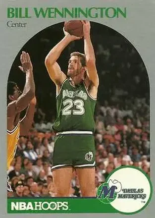 1990-91 Hoops #89 - Bill Wennington - Dallas Mavericks