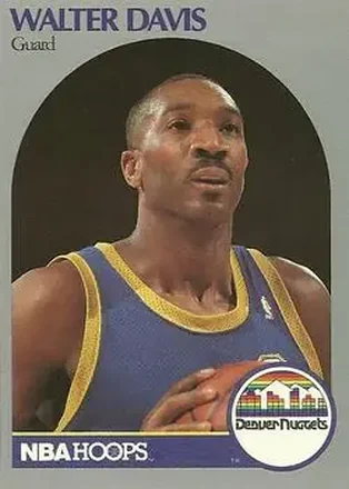 1990-91 Hoops #93 - Walter Davis - Denver Nuggets