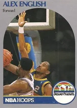 1990-91 Hoops #94 - Alex English - Denver Nuggets