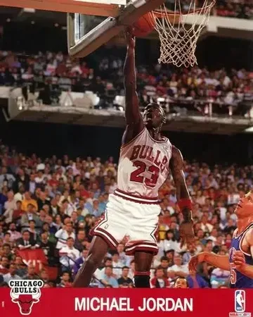1990-91 Hoops Action Photos 8x10 #90N1 Michael Jordan