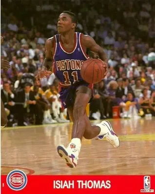 1990-91 Hoops Action Photos 8x10 #90N4 Isiah Thomas