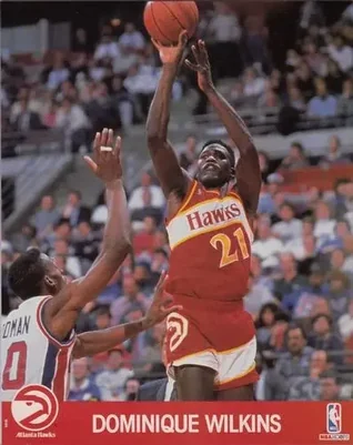 1990-91 Hoops Action Photos 8x10 #90N5 Dominique Wilkins