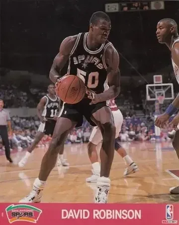1990-91 Hoops Action Photos 8x10 #90N7 David Robinson
