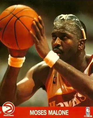 1990-91 Hoops Action Photos 8x10 #90N8 Moses Malone