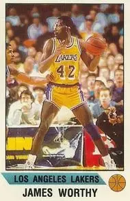 1990-91 Panini Stickers #5 James Worthy