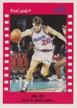 1990-91 ProCards CBA #1 Jim Les
