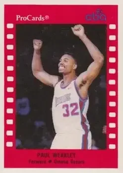 1990-91 ProCards CBA #4 Paul Weakly