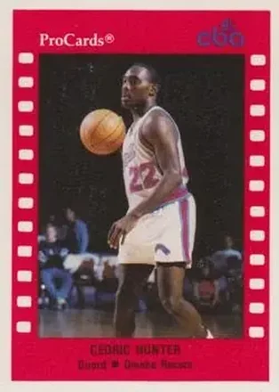 1990-91 ProCards CBA #9 Cedric Hunter