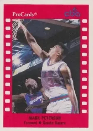 1990-91 ProCards CBA #10 Mark Peterson