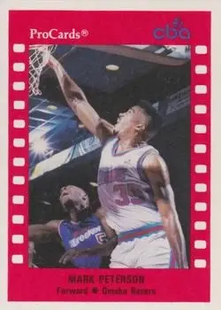 1990-91 ProCards CBA #10 Mark Peterson