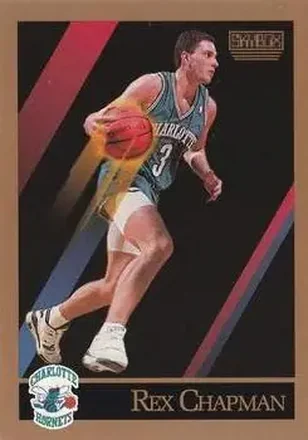 1990-91 SkyBox #27 - Rex Chapman - Charlotte Hornets