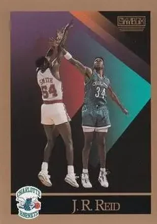 1990-91 SkyBox #32 - J.R. Reid - Charlotte Hornets 1990-91 SkyBox #32 - J.R. Reid - Charlotte Hornets