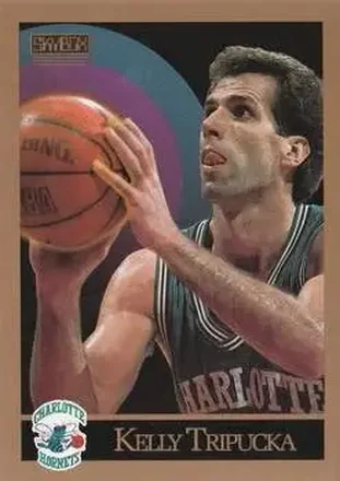 1990-91 SkyBox #35 - Kelly Tripucka - Charlotte Hornets